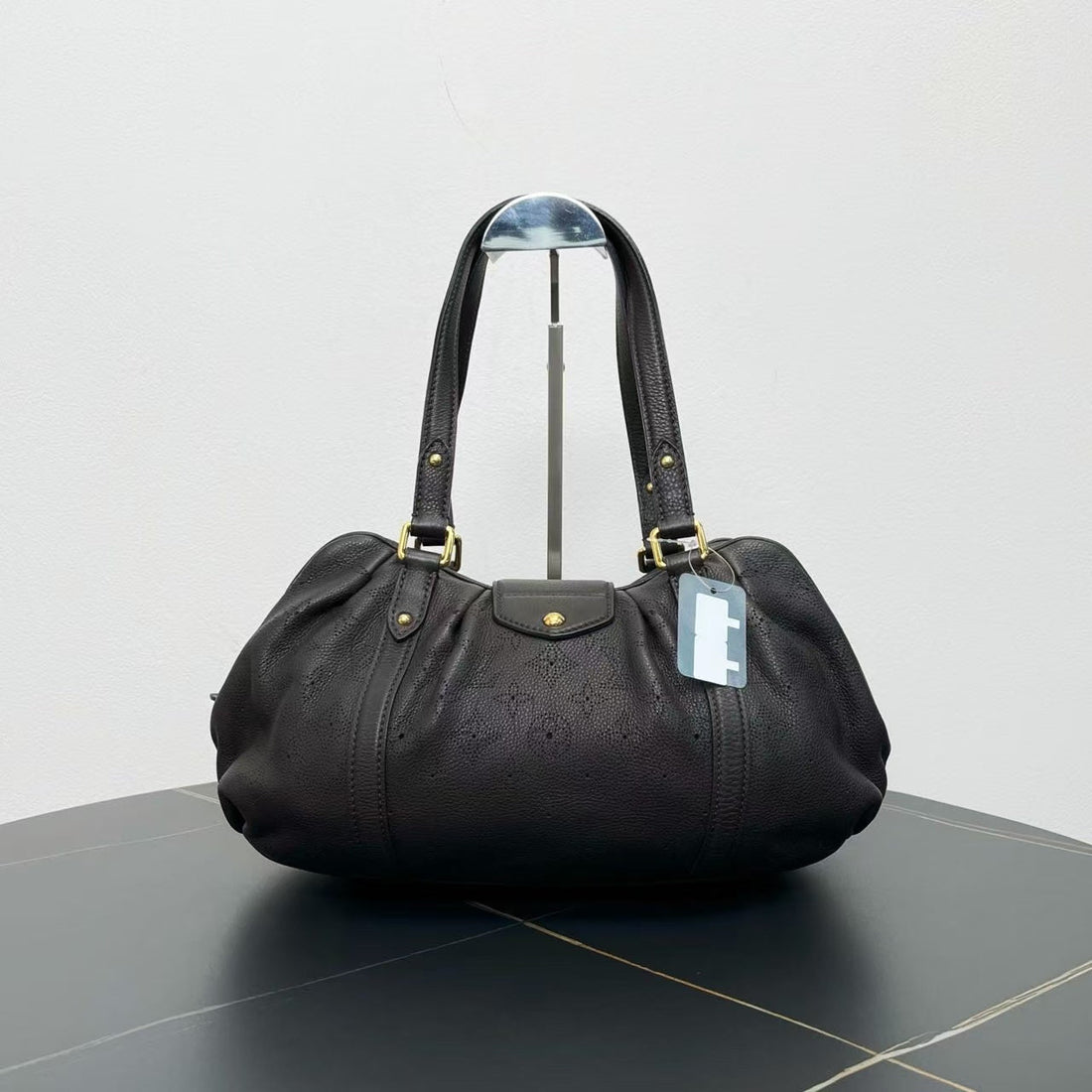 Louis Vuitton Mahina Leather Black Tote Bag