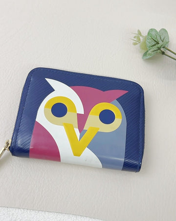 Louis Vuitton Zippy Wallet Owl Print Blue