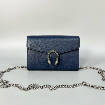Gucci Dionysus Woc Rhinestone Blue Wallet on Chain