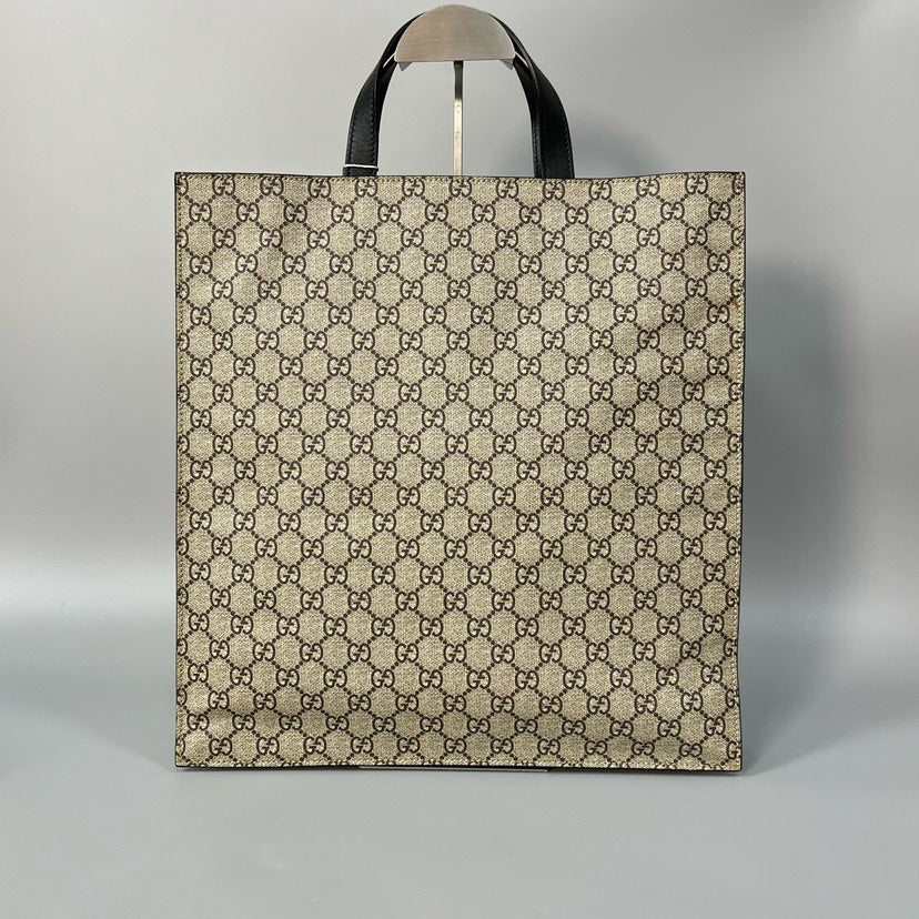 Gucci Ophidia Beige Canvas Tiger Tote Bag