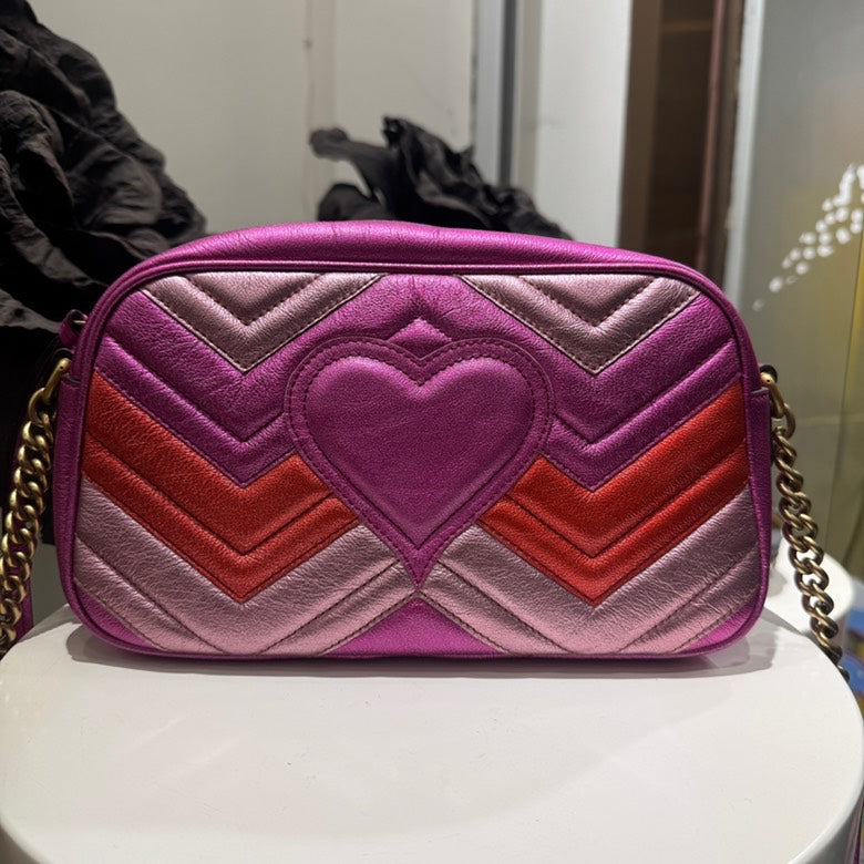 Gucci Marmont Matelassé Multicolor Shoulder Bag
