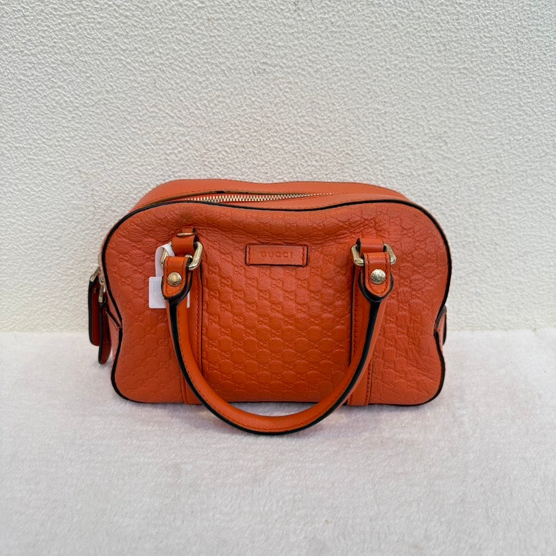 Gucci Soho Orange Leather Shoulder Bag
