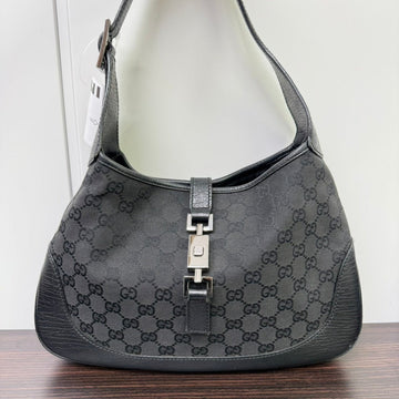 Gucci GG Canvas Jackie Black Shoulder Bag