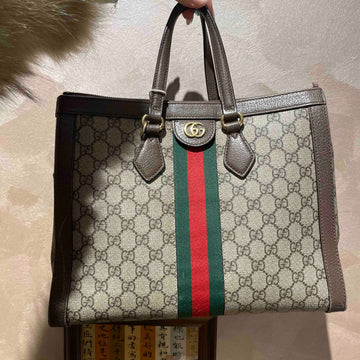 Gucci Ophidia Beige Brown Tote Bag