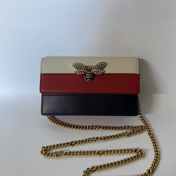 Gucci GG Marmont Bee Clutch Multicolor Crossbody Bag