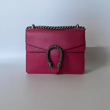 Gucci Dionysus Magenta Leather Shoulder Bag