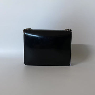 Gucci N Black Leather Shoulder Bag