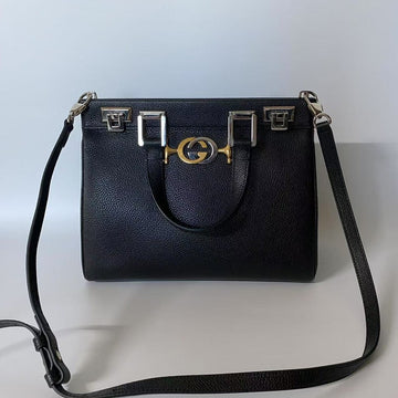 Gucci GG Marmont Black Leather Crossbody Bag