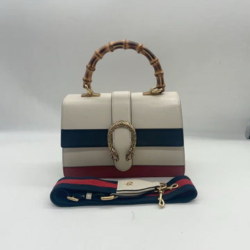 Gucci Bamboo Dionysus White Top Handle Bag