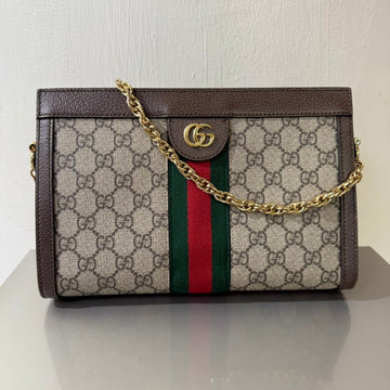 Gucci Ophidia Small Brown Chain Bag