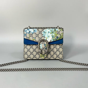Gucci Dionysus Floral Small Blue Beige Bag