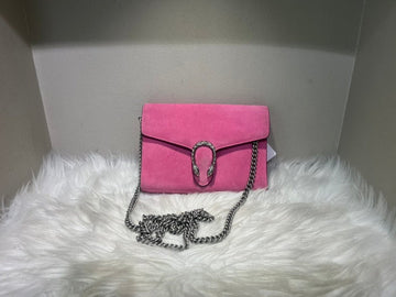 Gucci Dionysus Pink Suede Shoulder Bag