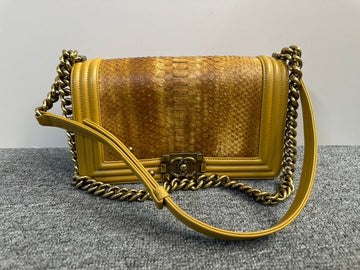 Chanel Le Boy Yellow Shoulder Bag