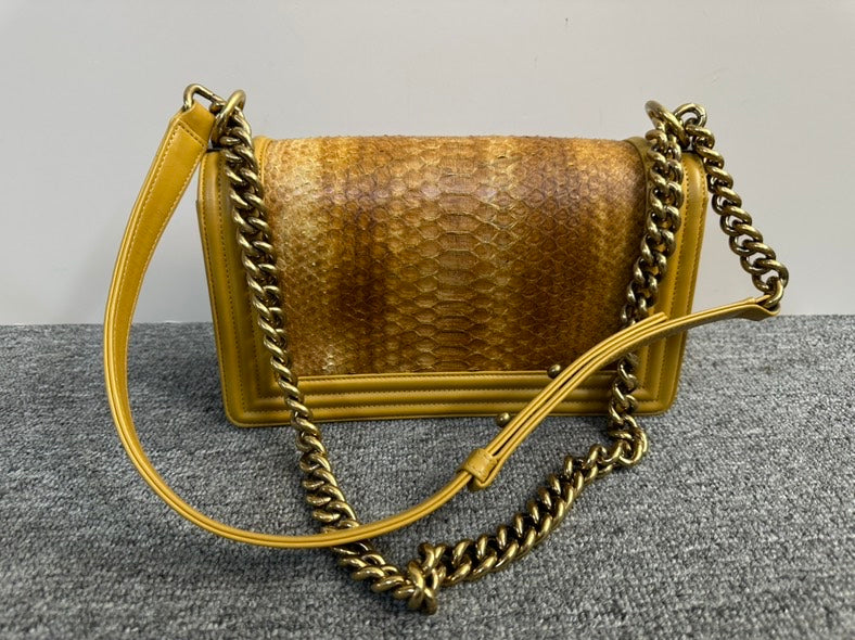 Chanel Le Boy Yellow Shoulder Bag