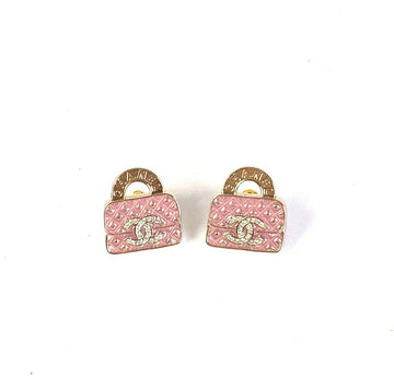 PRELOVED Chanel Earrings B1981 Pink Gold Stud
