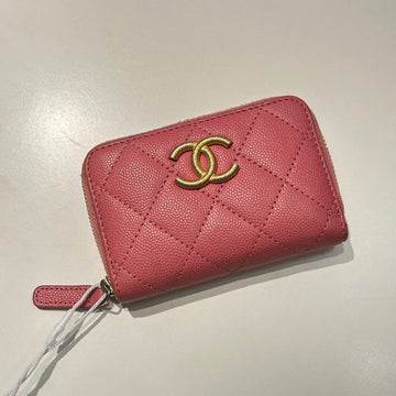 Pre-loved Chanel Quilted Pink Wallet