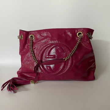 Preloved Gucci Soho Leather Shoulder Bag in Magenta