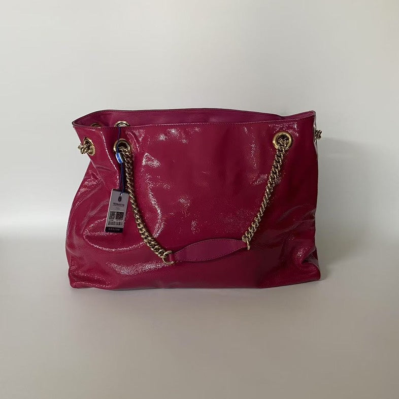 Preloved Gucci Soho Leather Shoulder Bag in Magenta