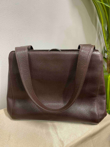 Chanel Vintage Brown Leather Shoulder Bag
