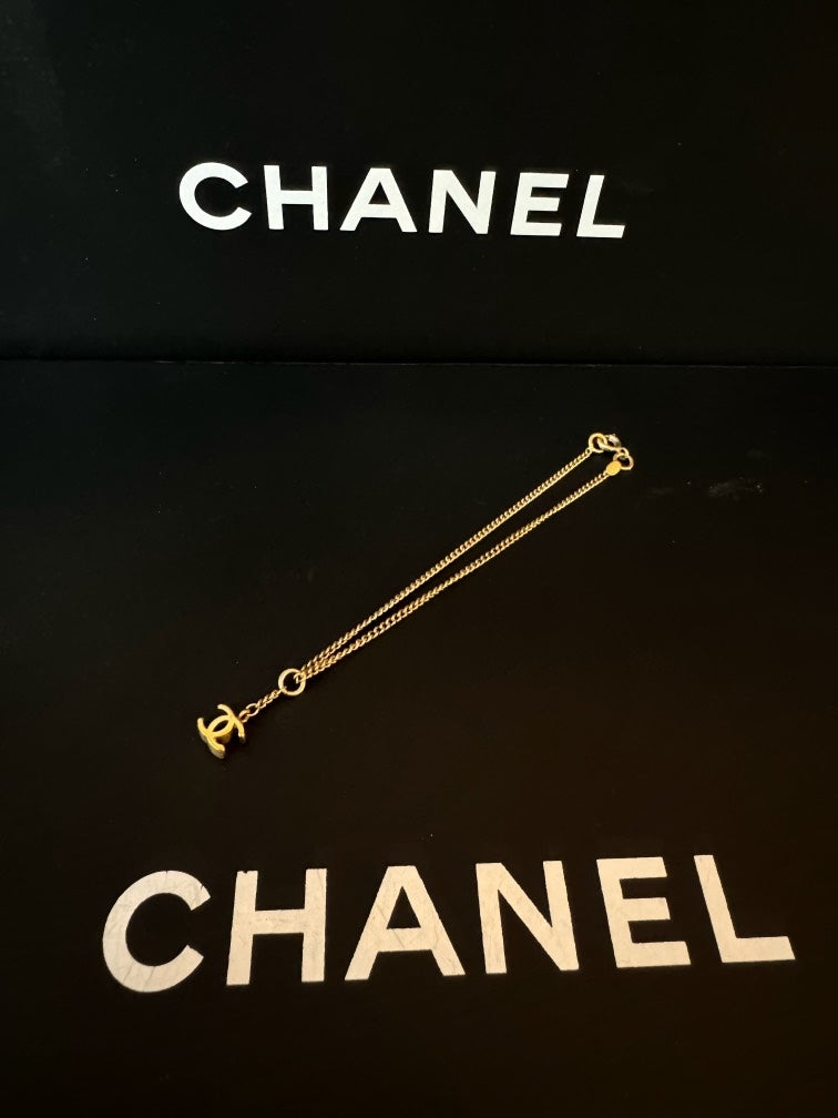 Chanel Vintage Golden CC Bracelet 05A