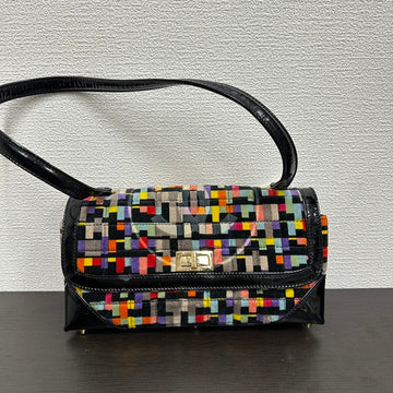 Pre-loved Chanel V5717 Multicolor Canvas Shoulder Bag