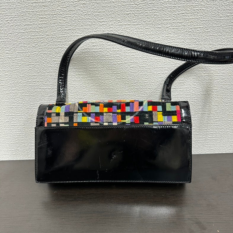 Chanel V5717 Multicolor Canvas Shoulder Bag