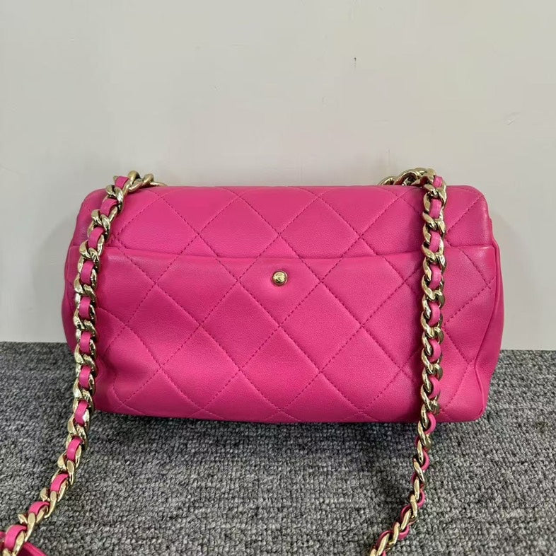 Chanel Classic Flap Bag Pink Shoulder Bag