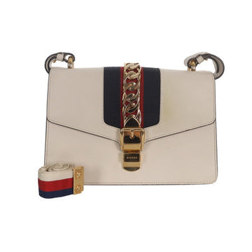 Preloved Gucci Sylvie White Satchel with Strap #7C