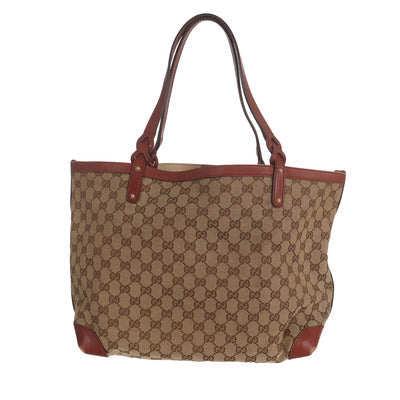 Gucci Monogram Beige Tote Bag #4C