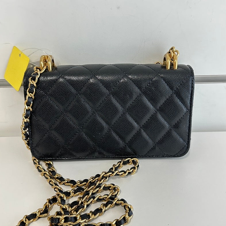 Chanel Classic Black Chain Shoulder Bag 3588