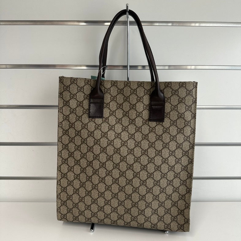 Gucci GG Canvas Tote Bag 2044 in Brown -  Designer Handbag