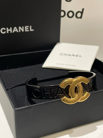 Chanel CC Bracelet Gold Black Bracelet