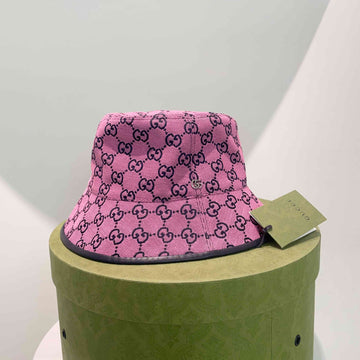 Gucci Bucket Hat GG Pink Hat OS