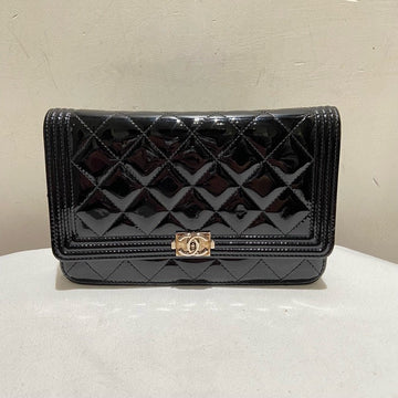 Chanel Patent Leather Black WOC Crossbody Bag