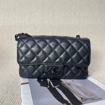 Chanel Preloved Classic Flap CF So Black Bag 5020601 - Black Leather Shoulder Bag