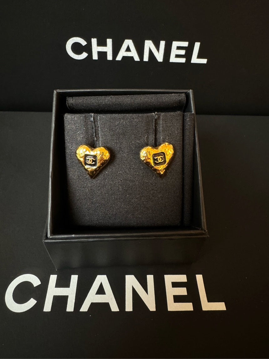 Chanel Lava Heart Earrings