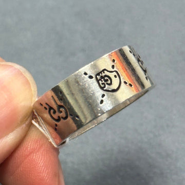 Gucci Motif Silver Ring