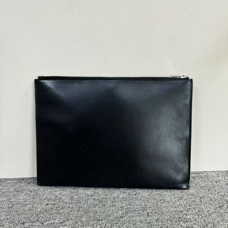 Preloved YSL Saint Laurent Black Leather Clutch