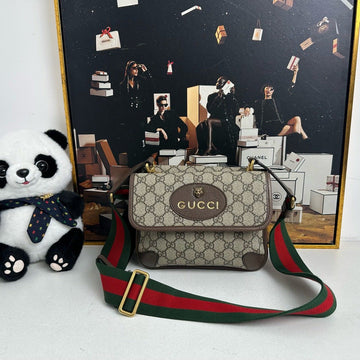 Gucci GG Supreme Brown Canvas Shoulder Bag -