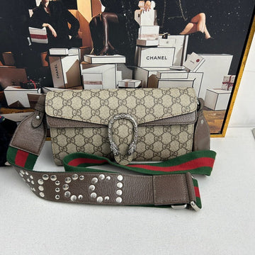 Gucci Dionysus GG Supreme Beige Shoulder Bag -  with One Strap Missing