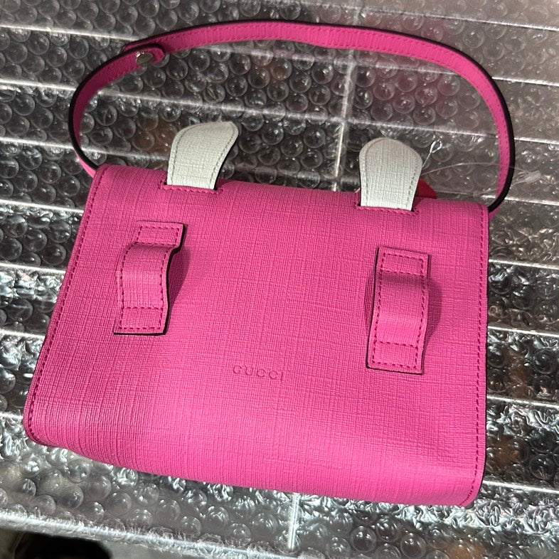 Gucci Animal Face Pink Crossbody Bag –  Designer Handbag
