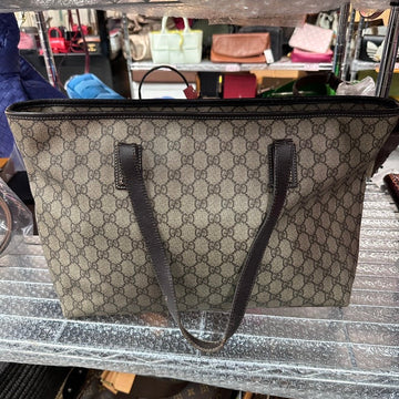 Gucci GG Monogram Beige Canvas Tote -  Discounted Non-Refundable