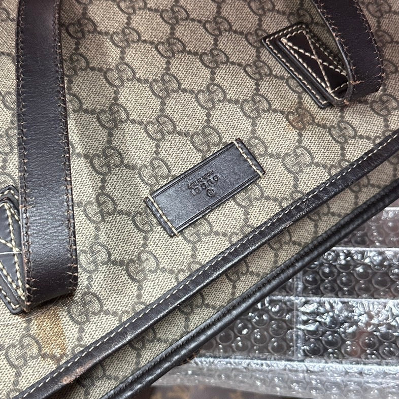 Gucci GG Monogram Beige Canvas Tote -  Discounted Non-Refundable