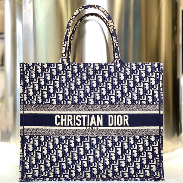 Christian Dior  Blue Tote 7014 Vintage Designer Handbag