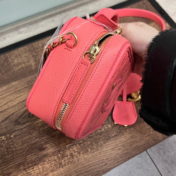 Preloved Chanel Pink Leather Chain Shoulder Bag