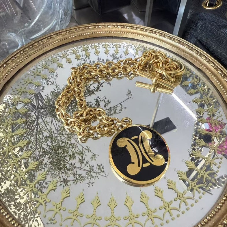 Chanel Sweater Chain Gold Necklace
