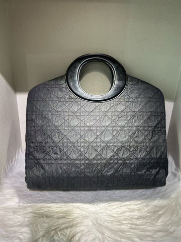 DIOR Quilted Black Top Handle Bag