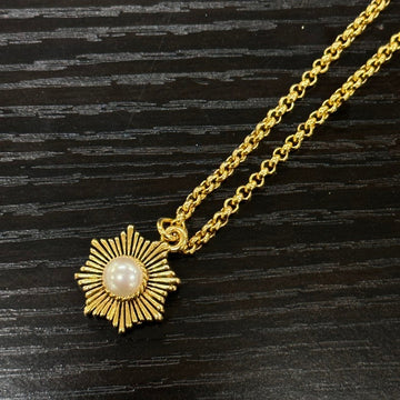 Chanel Sun Pendant Gold Necklace