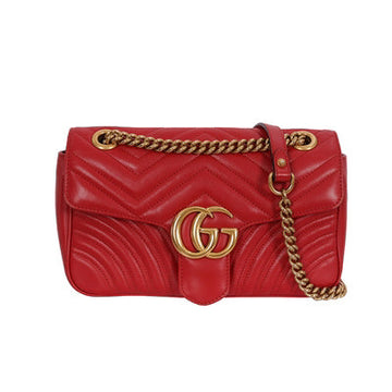 Preloved Gucci GG Marmont Red Shoulder Bag #1ECE