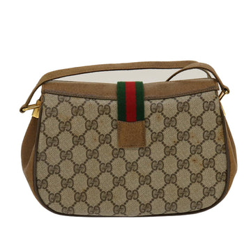 GUCCI Web Sherry Line GG Canvas Shoulder Bag Beige Red Green 116 rd2110